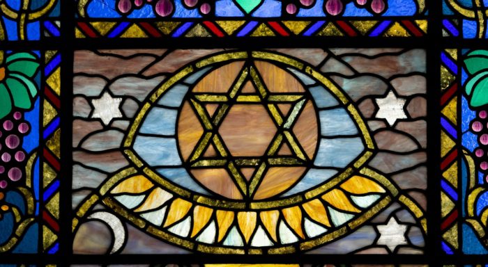 beautiful stained glass at b'nai jeshurun